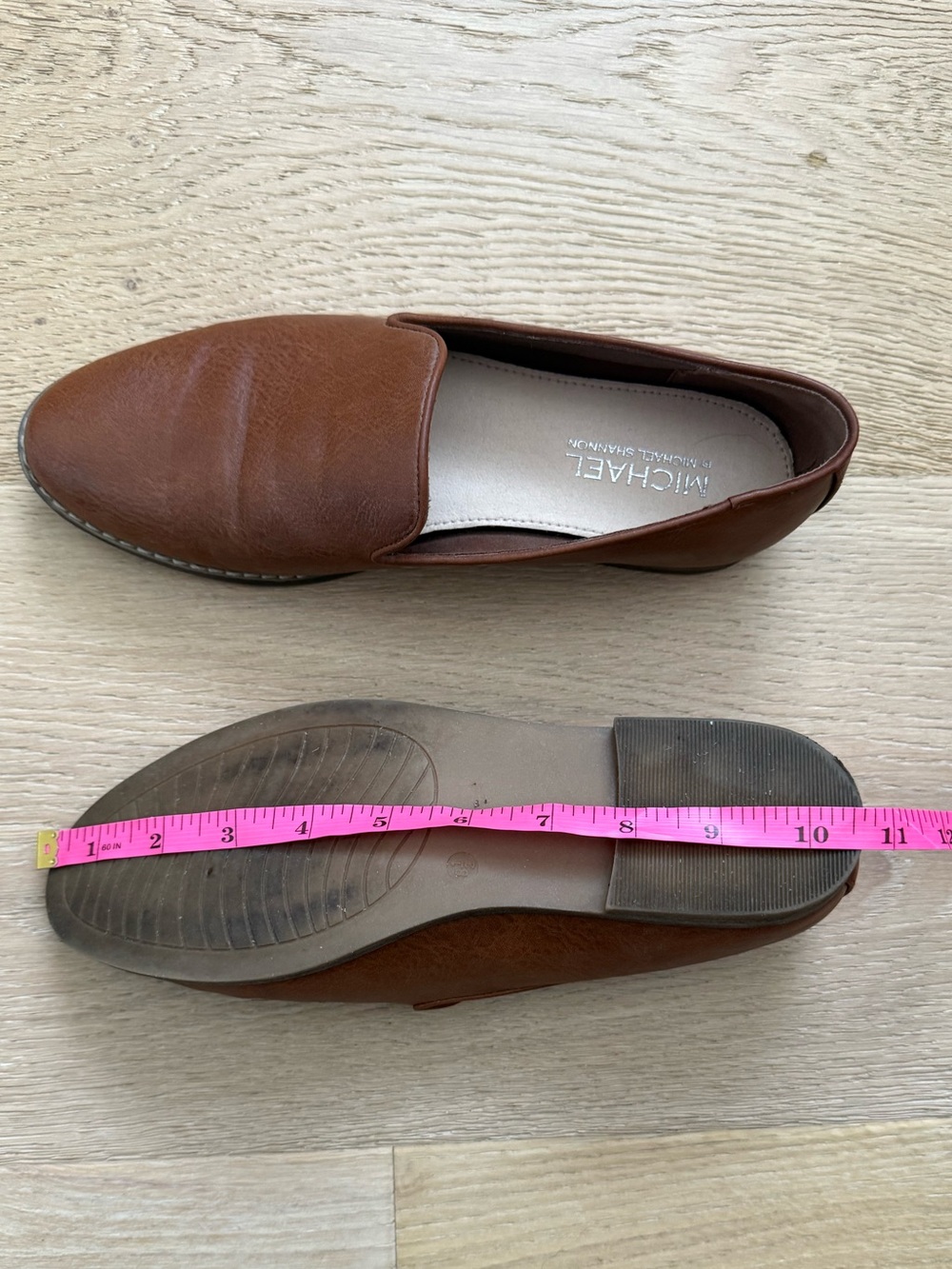 Michael Michael Shannon Sherrill Faux Leather Slip On Shoes Loafers Sz 8.5 - Picture 4 of 4
